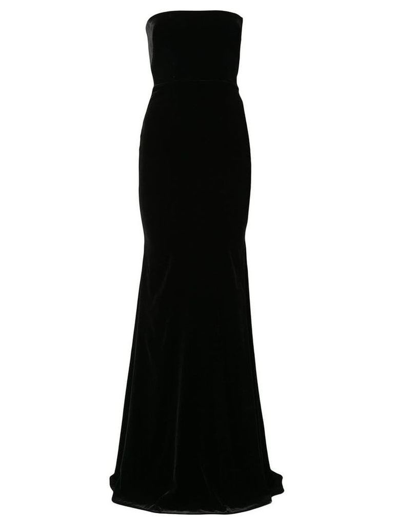 Alex Perry velvet empire line dress - Black