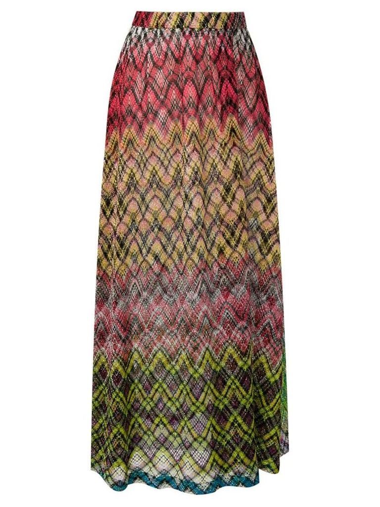 Missoni Mare knitted maxi skirt - Yellow