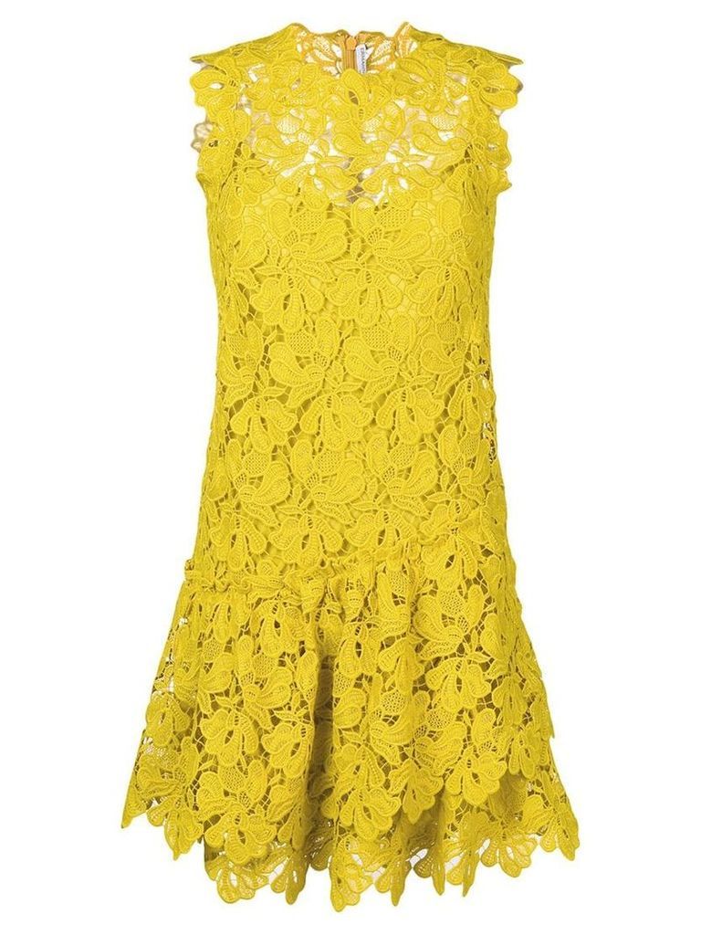 Ermanno Scervino floral lace dress - Yellow