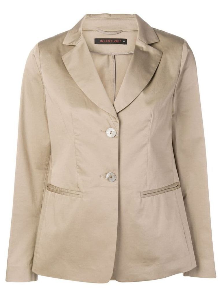 Incentive! Cashmere relaxed fit blazer - Neutrals