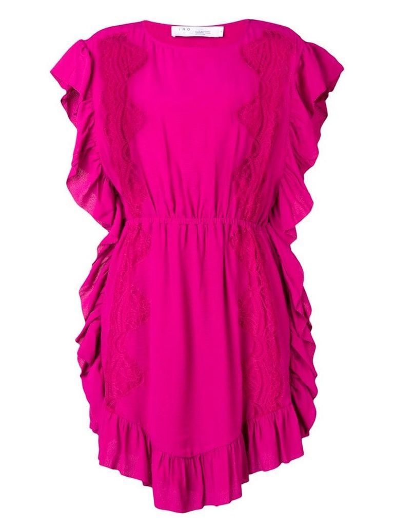 Iro lace panel mini dress - Pink