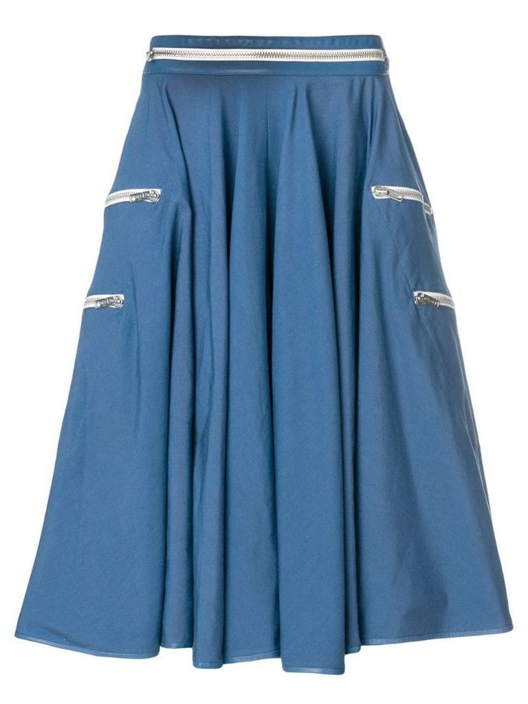 Calvin Klein 205W39nyc zip detail skirt - Blue