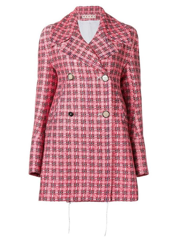 Marni double breasted coat - Red