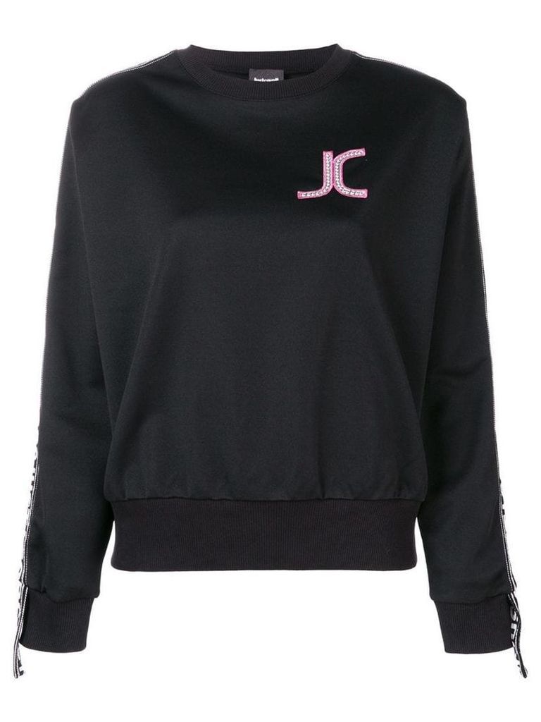 Just Cavalli logo patch sweatshirt - Black