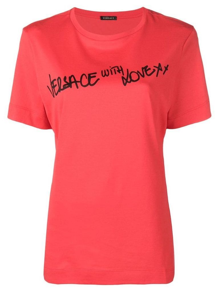 Versace Sustainable Versace With Love T-shirt - Red