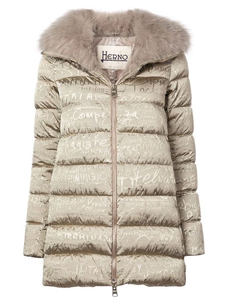 Herno A-Shape 70th Limited Edition coat - Brown