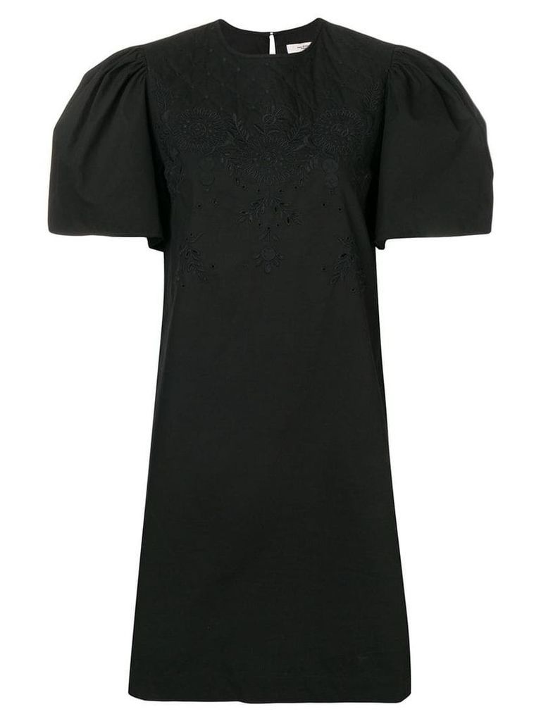 Isabel Marant Étoile open embroidery mini dress - Black