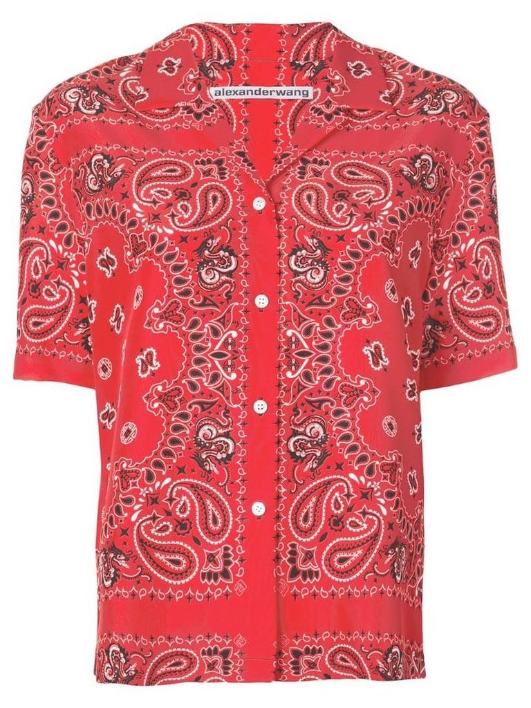 Alexander Wang bandana print shirt - Red