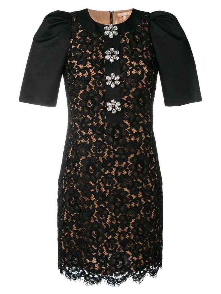 Michael Kors Collection floral lace dress - Black