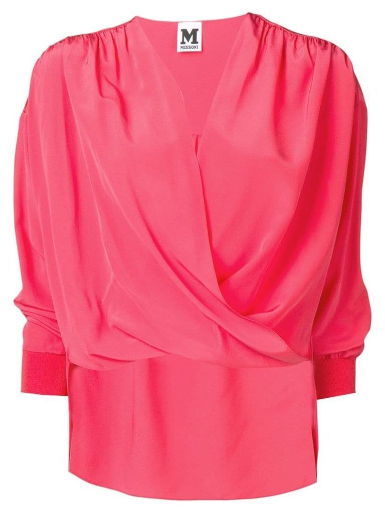M Missoni wrap-around blouse - Pink