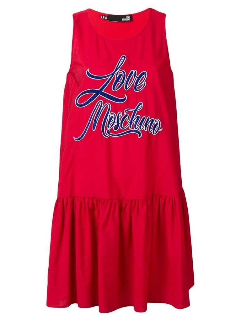 Love Moschino embroidered logo dress