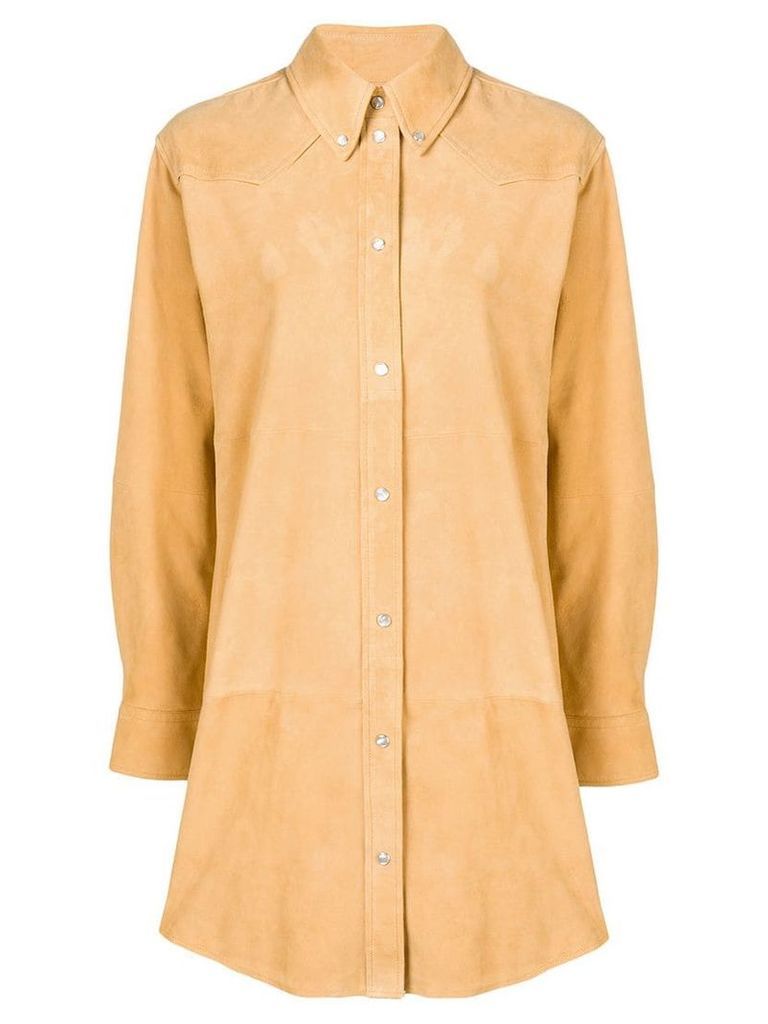Isabel Marant Étoile oversized shirt coat - Yellow
