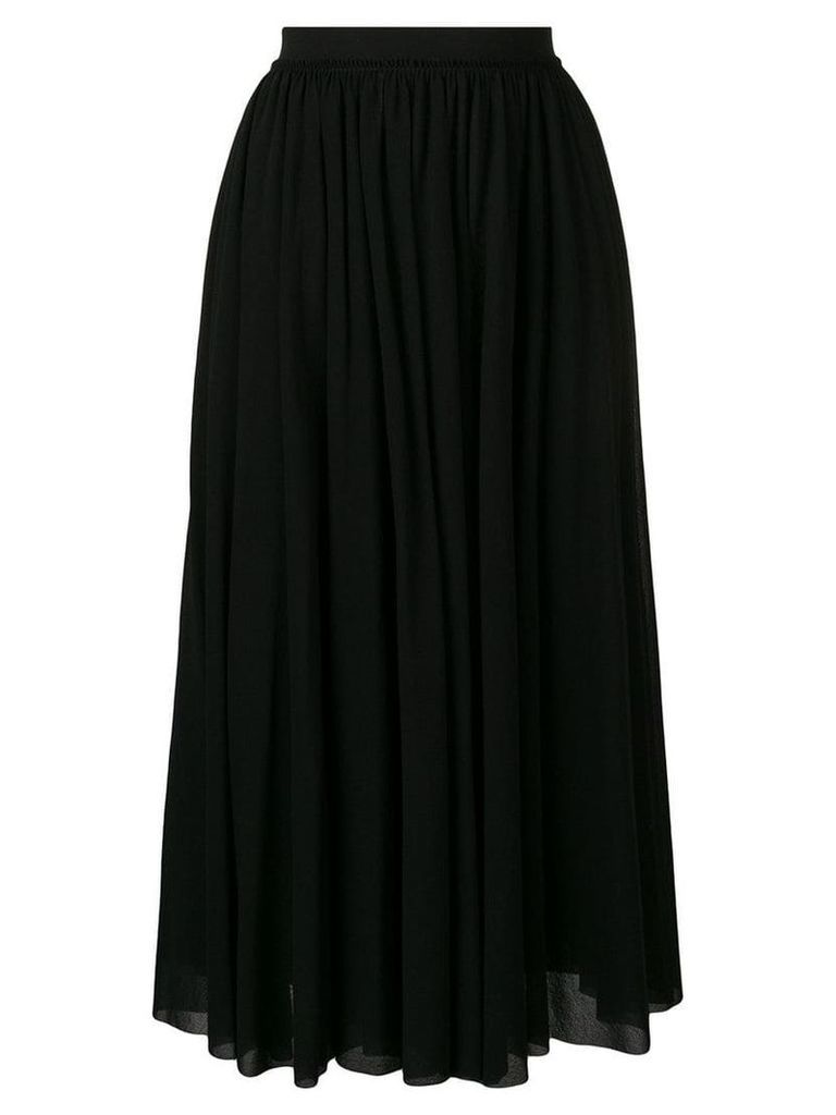 Jil Sander high waisted midi skirt - Black