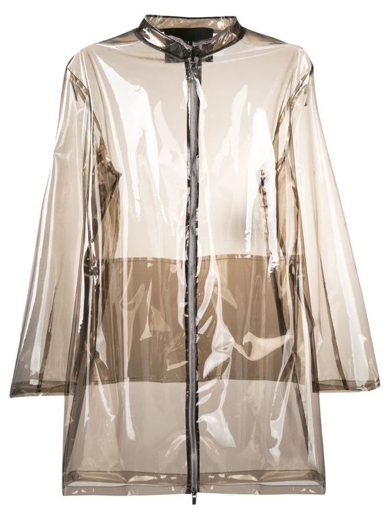 Fabiana Filippi zipped rain coat - Neutrals