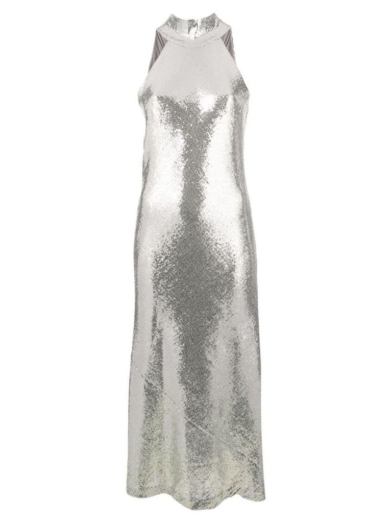 Galvan Daniela sequin dress - Silver