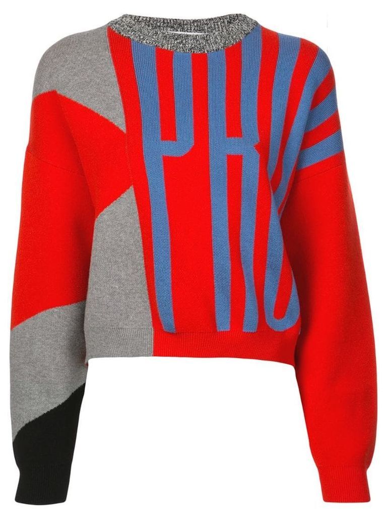 Proenza Schouler PSWL Graphic Jacquard Sweater - Red