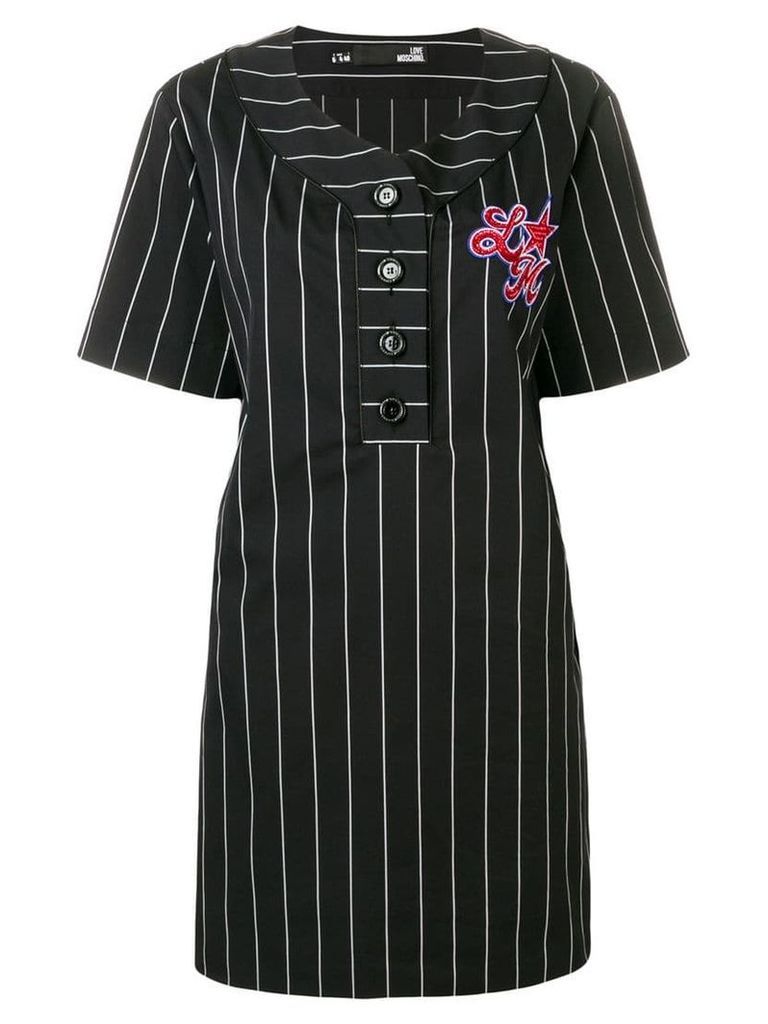 Love Moschino sequin embellished T-shirt dress - Black