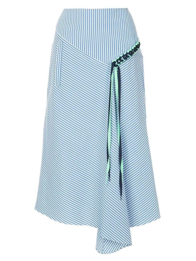 Tibi Kaia lanyard skirt - Blue