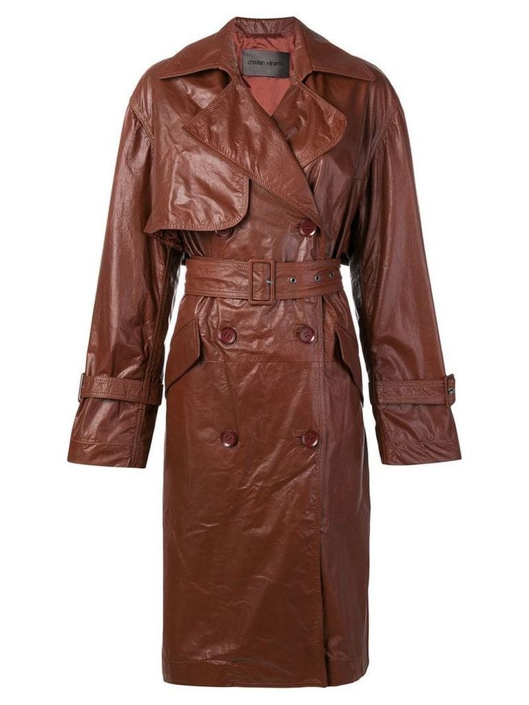 Christian Wijnants Chikal trench coat - Brown