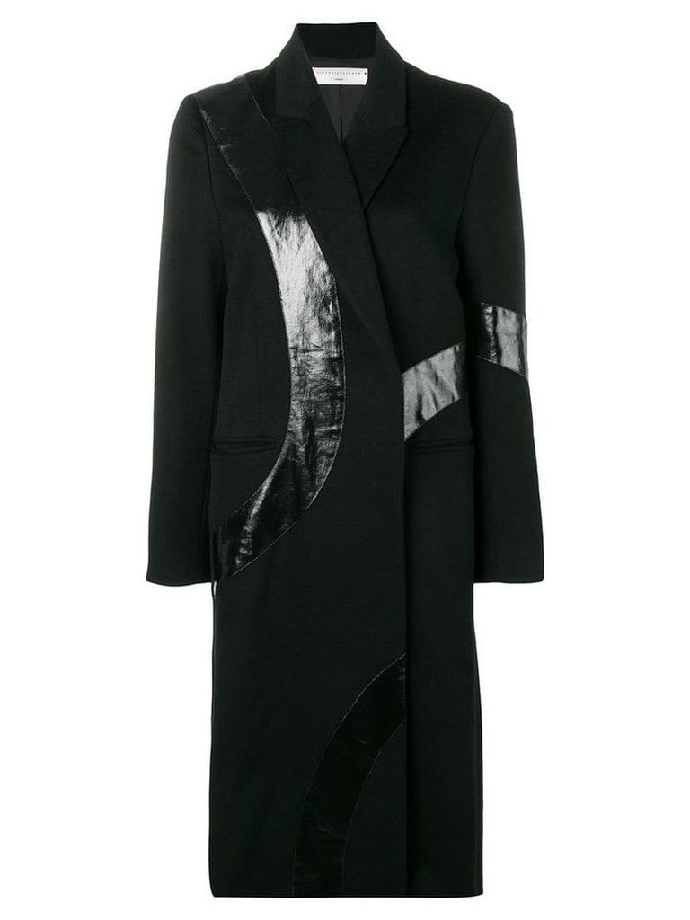 Victoria Beckham appliquéd coat - Black