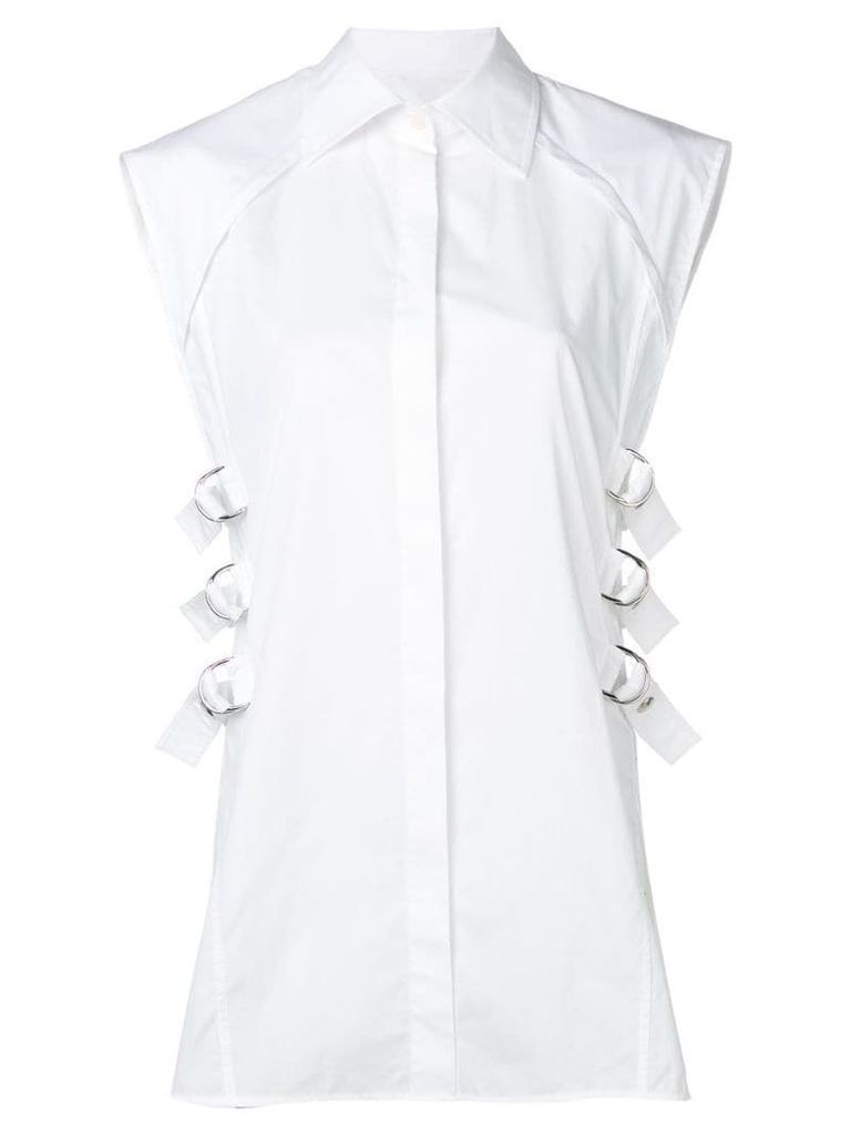 Helmut Lang buckle detail shirt - White