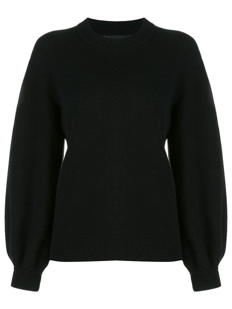 Proenza Schouler Cashmere Puff Sleeve Sweater - Black