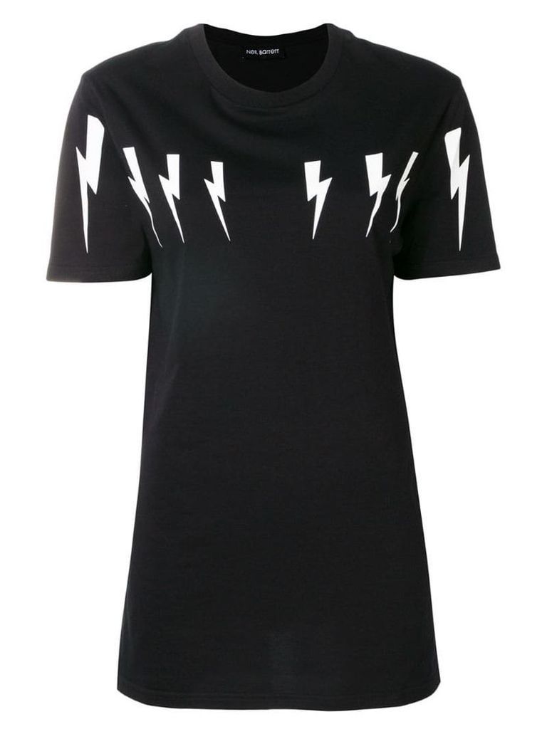Neil Barrett lightning print T-shirt - Black