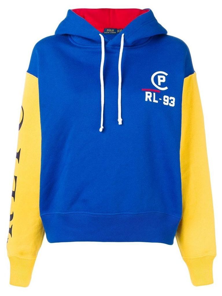 Polo Ralph Lauren contrast sleeve hoodie - Blue