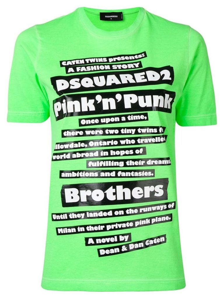 Dsquared2 Pink N Punk T-shirt - Green