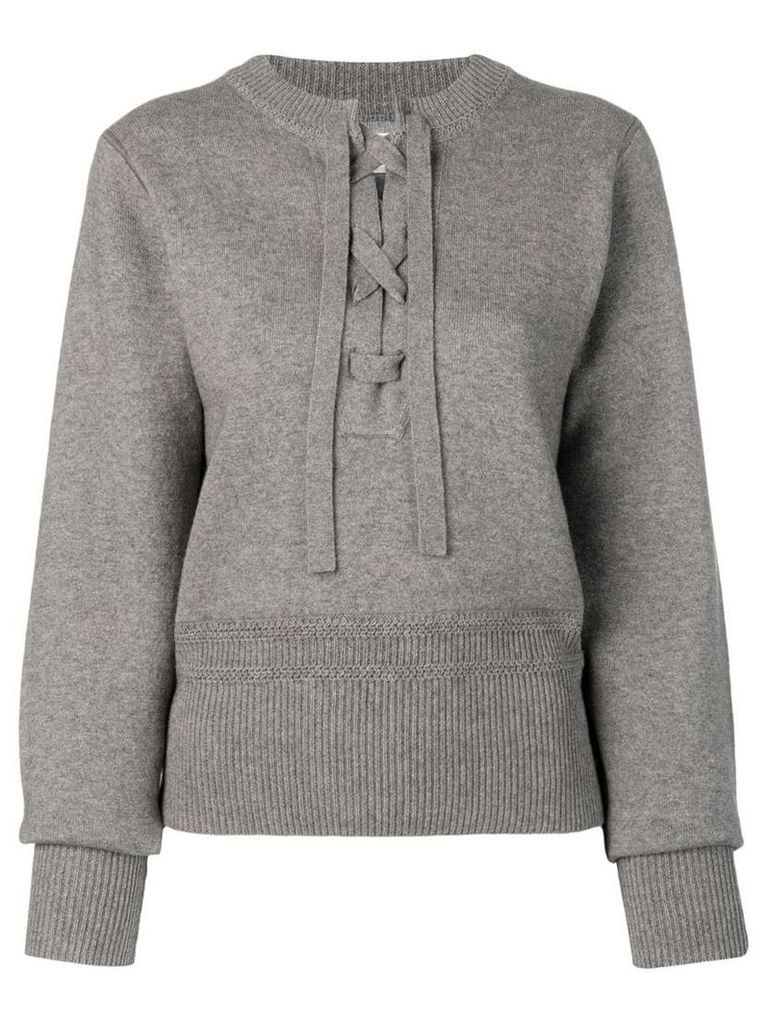 Isabel Marant Étoile lace-up sweater - Grey