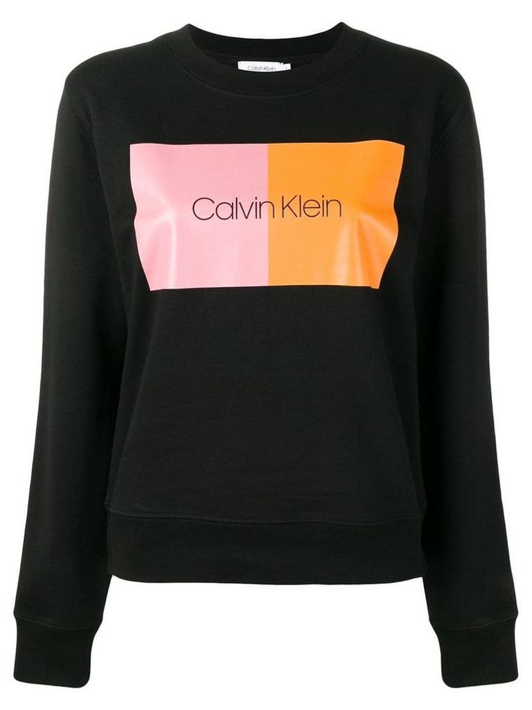 Calvin Klein logo sweatshirtc - Black