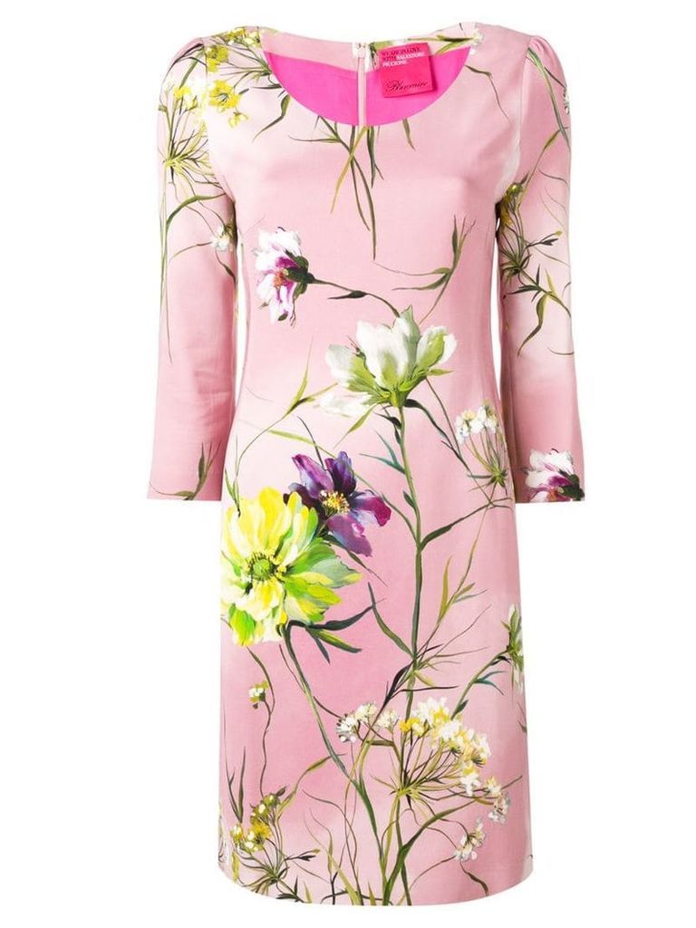 Blumarine floral print dress - Pink