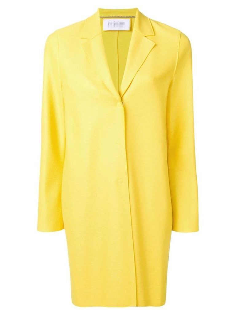 Harris Wharf London cocoon coat - Yellow