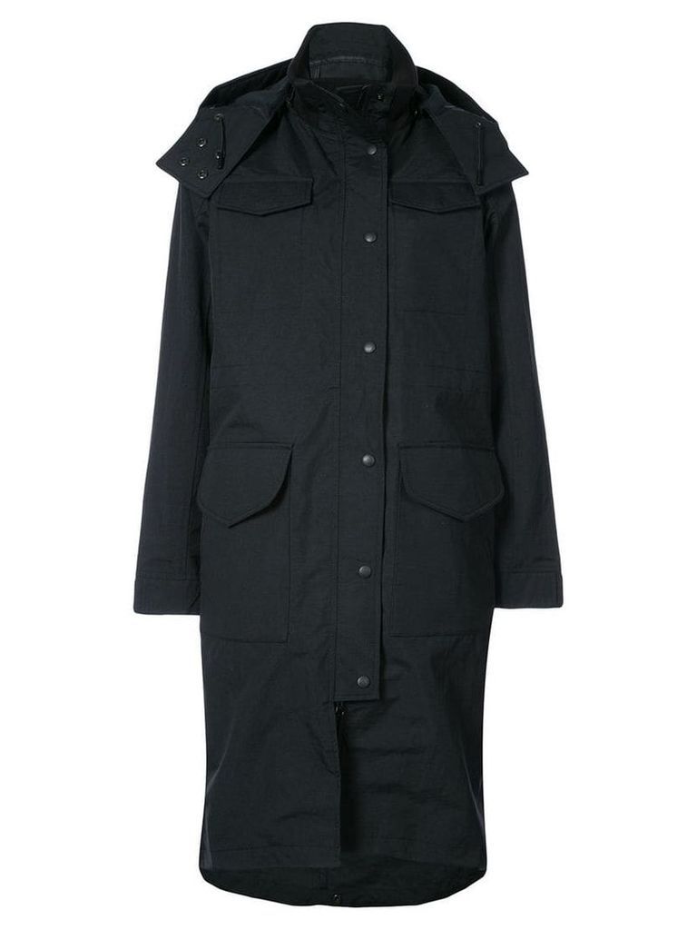 Canada Goose buttoned hooded jacket - Black