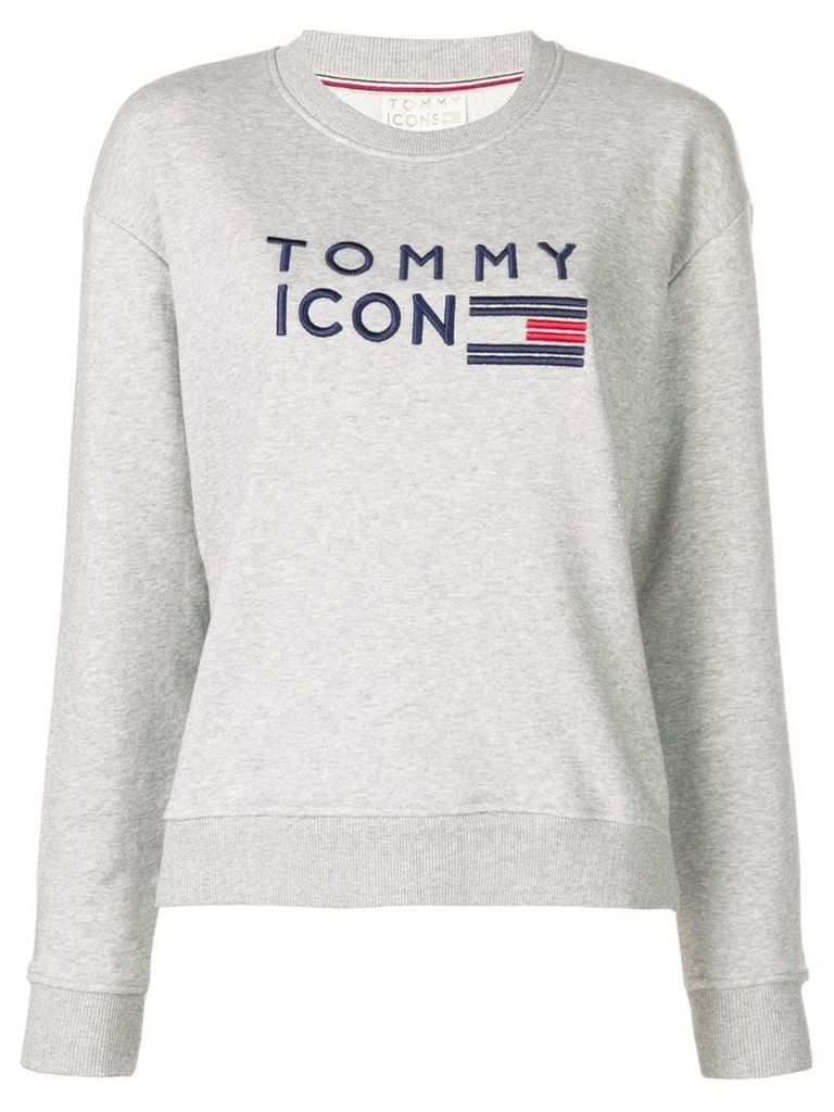 Tommy Hilfiger Tommy Icons embroidered sweatshirt - Grey