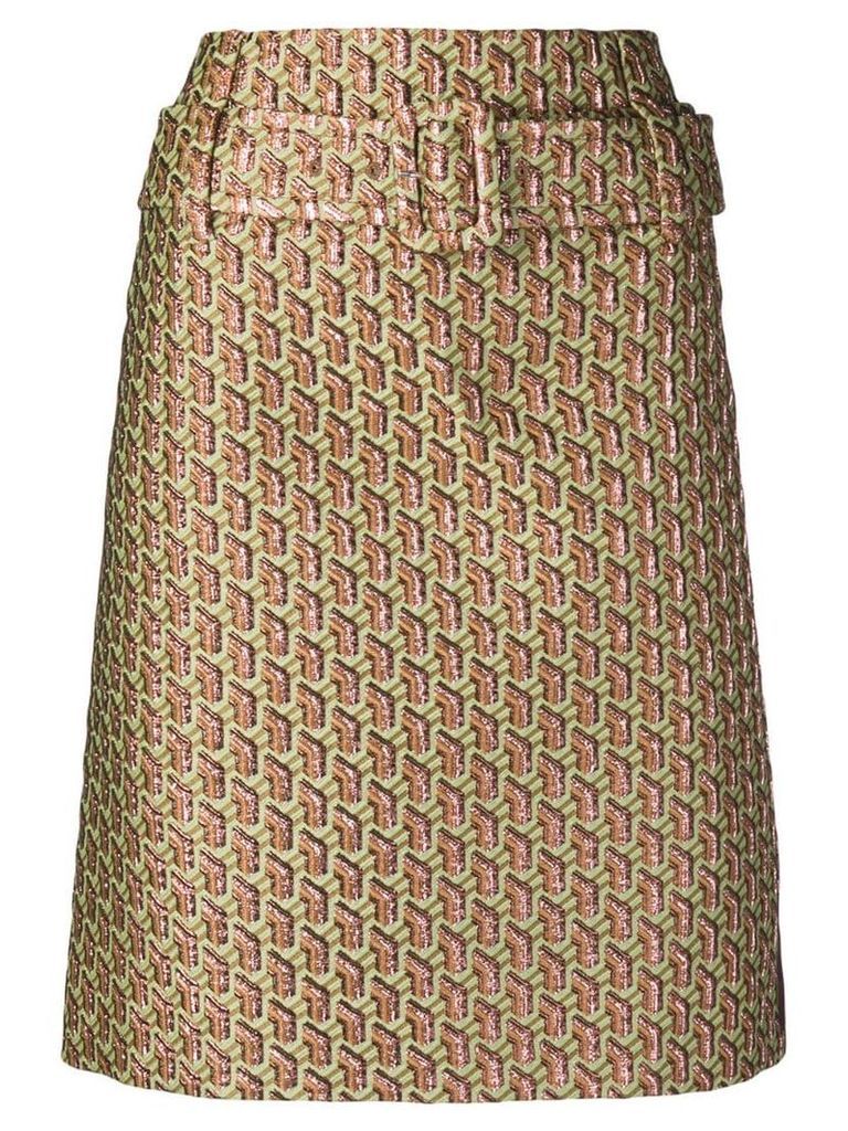Prada knee high skirt - Green