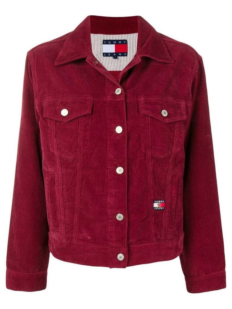 Tommy Jeans basic corduroy jacket - Red