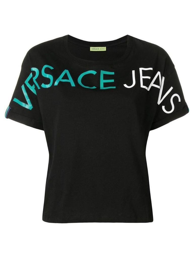 Versace Jeans printed logo T-shirt - Black