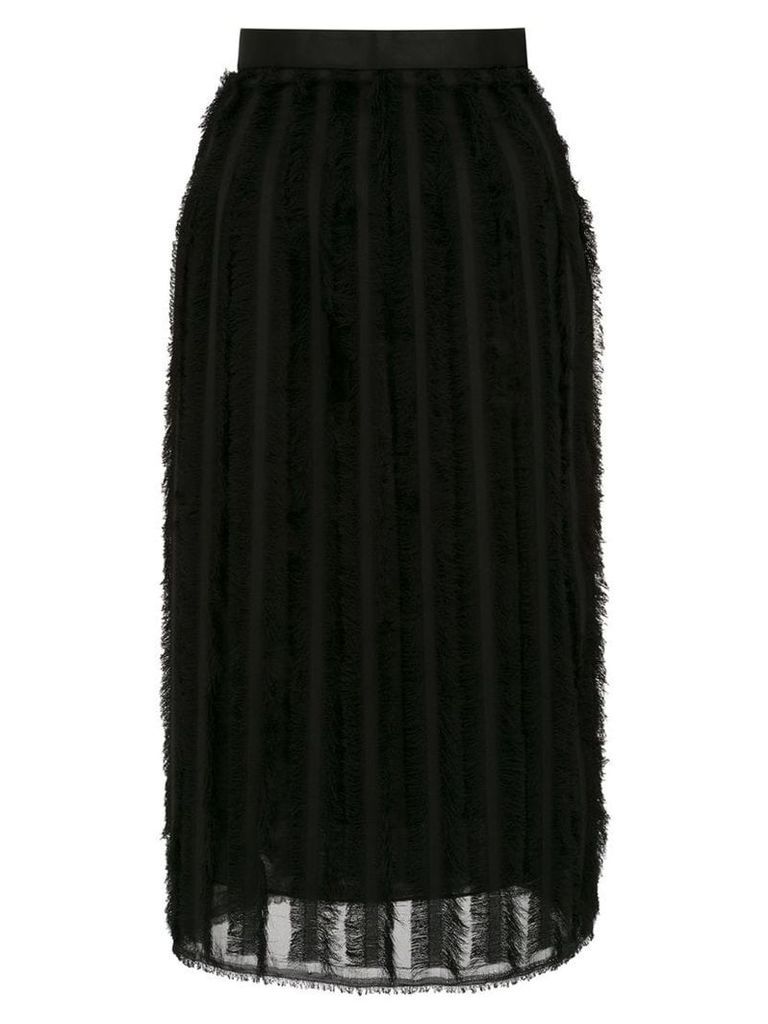 À La Garçonne fringed skirt - Black