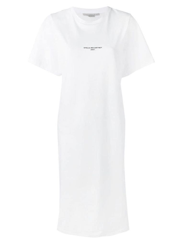Stella McCartney logo T-shirt dress - White