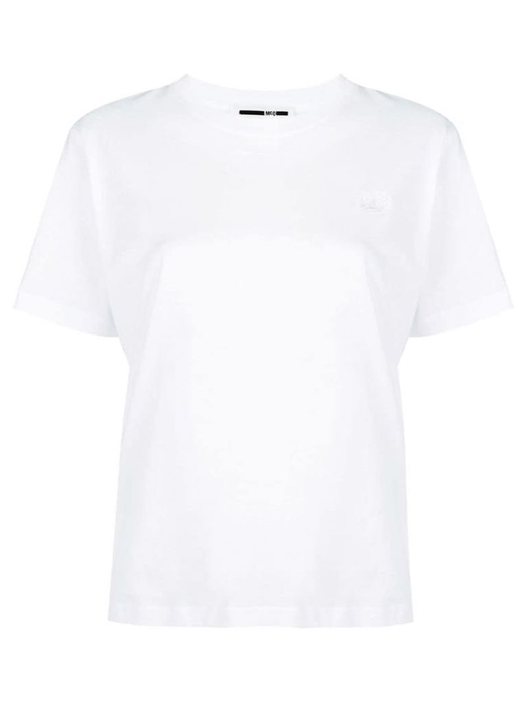 McQ Alexander McQueen embroidered swallow T-shirt - White