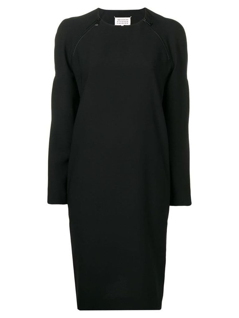 Maison Margiela pleated sleeve dress - Black
