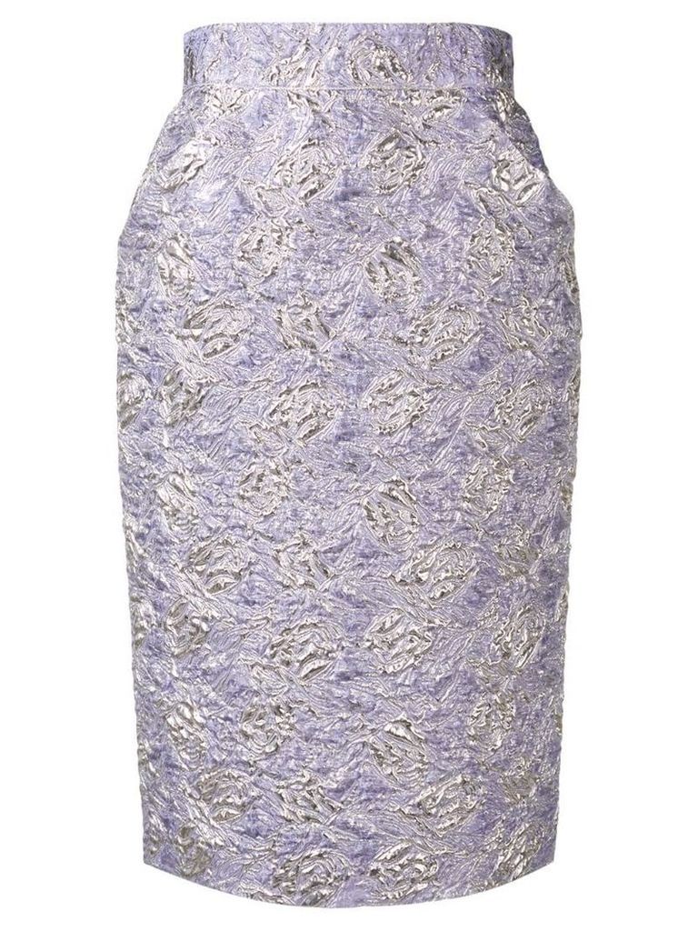 Roseanna cloqué pencil skirt - Purple