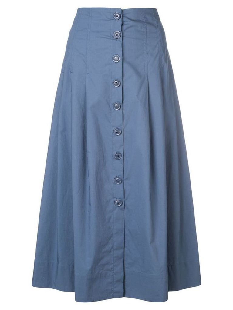 Sea front button skirt - Blue