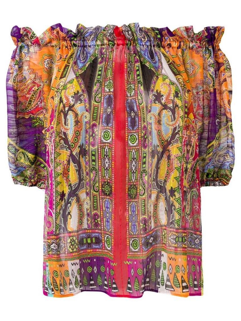 Etro abstract print blouse - Red