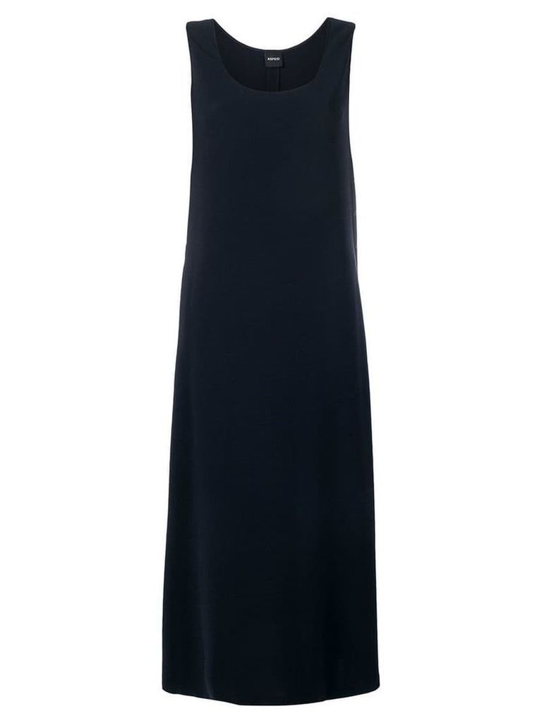 Aspesi sleeveless long dress - Blue