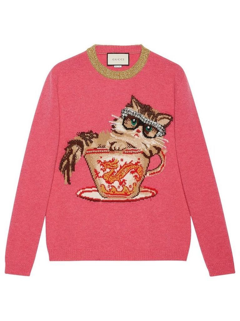 Gucci Ignasi Monreal wool knit sweater - Pink