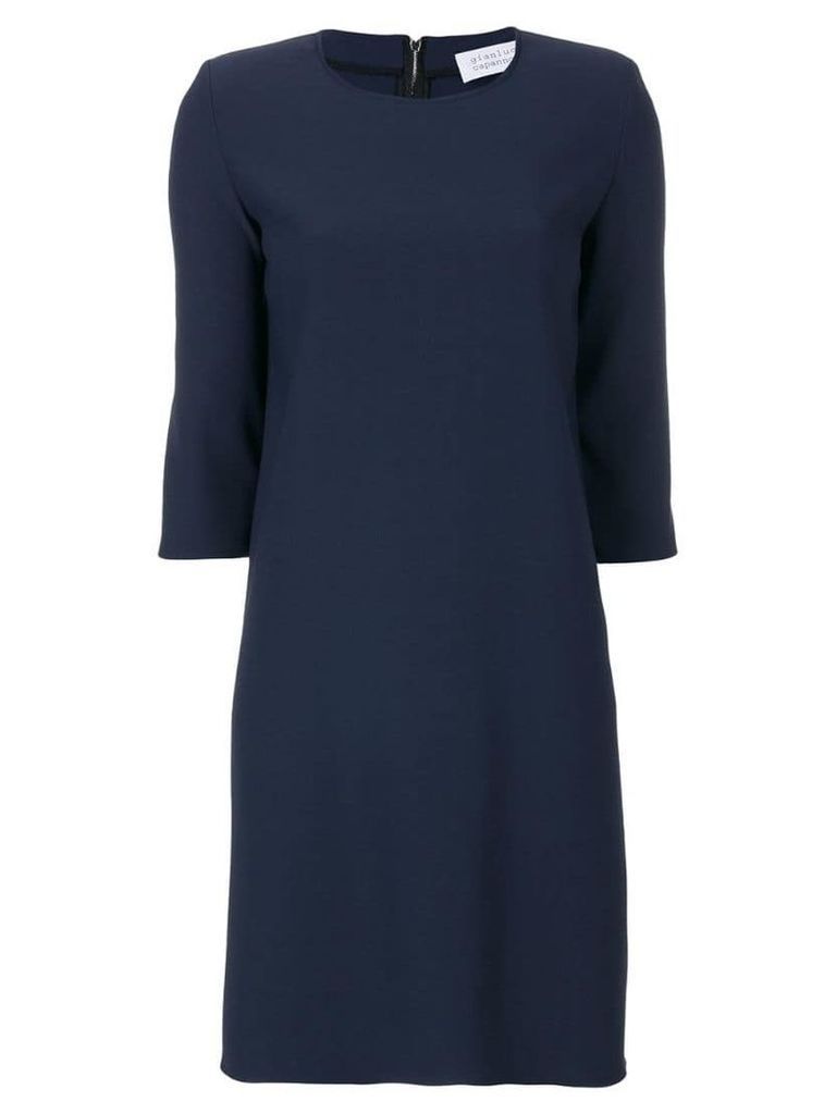 Gianluca Capannolo cropped sleeves dress - Blue