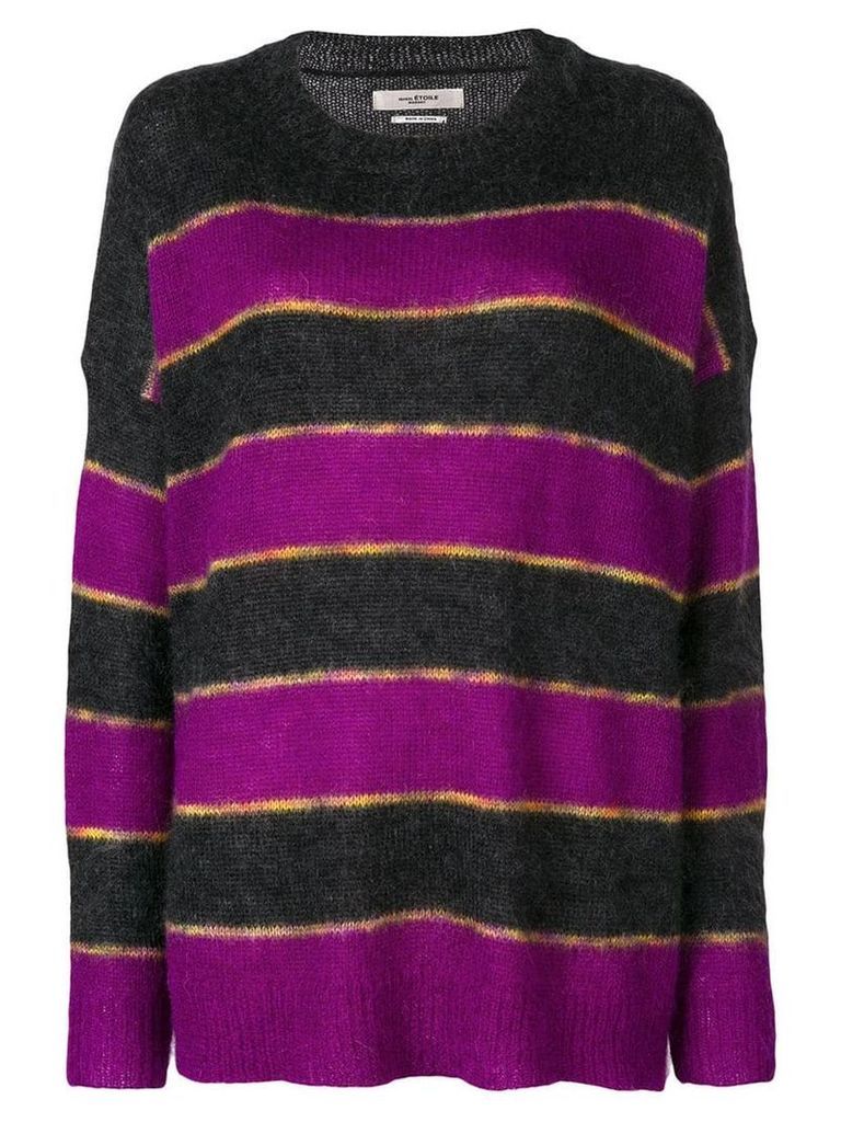 Isabel Marant Étoile horizontal stripe sweater - Purple
