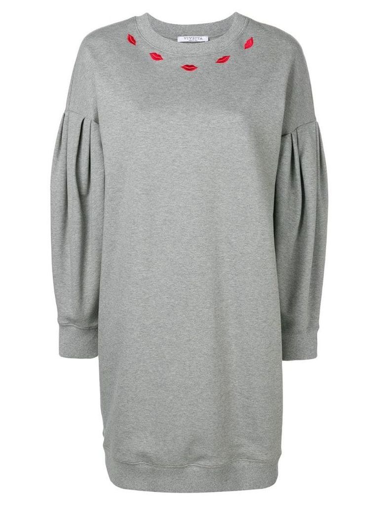 Vivetta crew neck sweater dress - Grey